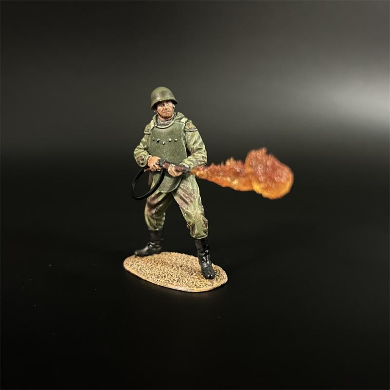 Red Army Assault Engineer with Flamethrower--single figure #1