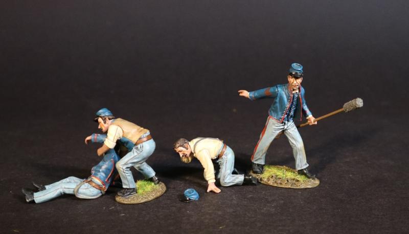 Four Wounded Crew, 5th U.S. Artillery, The Union Army, The First Battle of Bull Run, 1861, ACW, 1861-1865--four figures #1