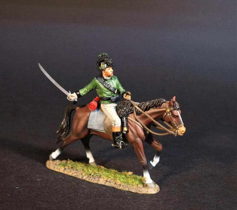 Trooper, Tarleton's Raiders, The British Legion, The Battle of Cowpens, January 17th, 1781, The American War of Independence, 1775–1783--single mounted figure #1