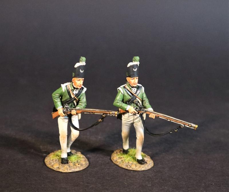 Two Light Infantry, Simcoe's Rangers, The Queen's Rangers (1st American Regiment) 1778-1783, British Army, The American War of Independence, 1778-1783--two figures #1