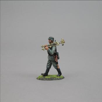 Image of HEER NCO Carrying Mortar Legs, German Heer Marching Mortar Team--single figure--RETIRED--LAST TWO!!