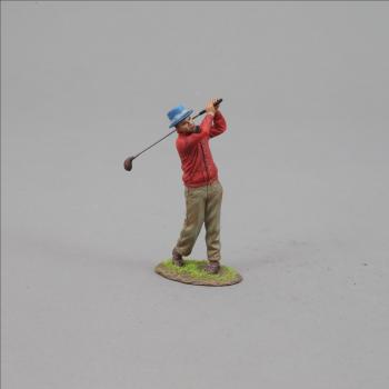 Image of Golfer #1--single crooner figure swinging club--THREE IN STOCK. Image of Golfer #1--single crooner figure swinging club--THREE IN STOCK.