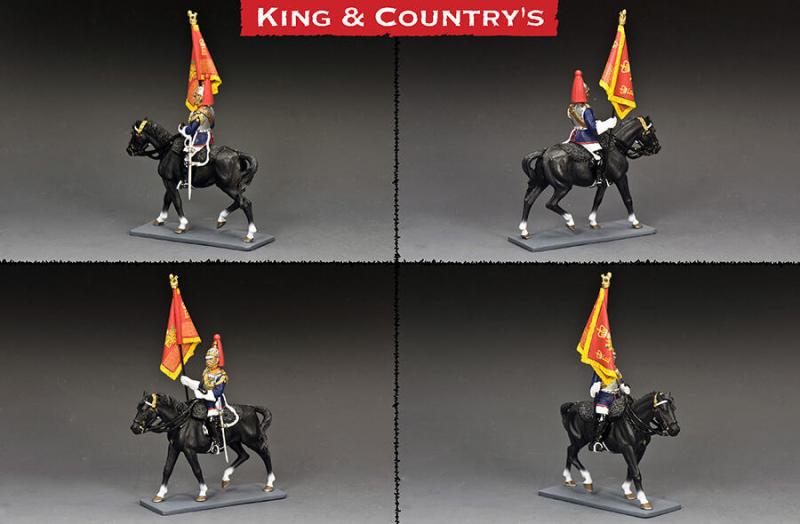 Mounted Blues And Royals Standard Bearer--single mounted figure #2