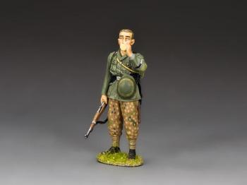 Image of The Drinking Soldier--single 12th SS Hitlerjugend figure