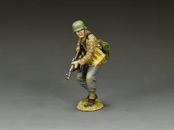 Image of The Crouching Scout--single 12th SS Hitlerjugend figure