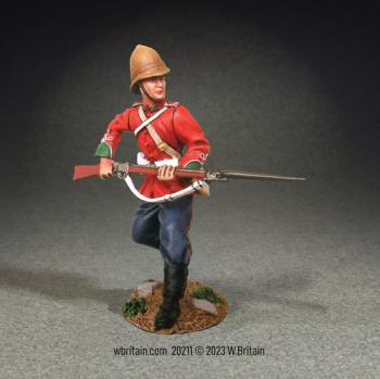 Image of British 24th Foot Defending with Bayonet, No.3, 1879--single figure