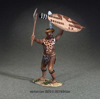 Image of Senior Zulu Warrior with Axe--single figure