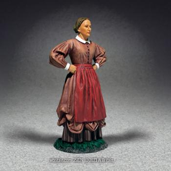 Image of Mrs. Johnson, 1860s Woman in Working Dress--single figure
