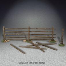 18th-19th Century Turnpike Fence--fence section and six accessories #1