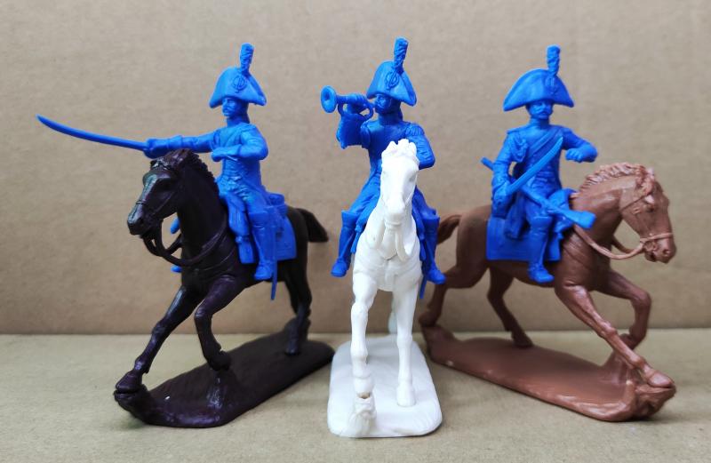 Heavy Cavalry in Bicorne--five mounted figures #2