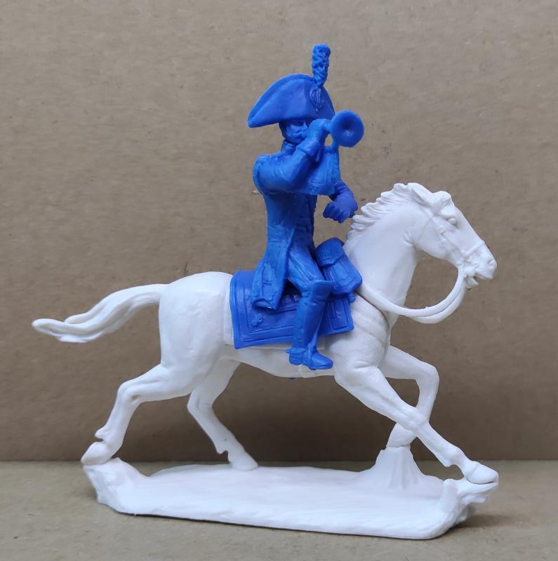 Heavy Cavalry in Bicorne--five mounted figures #7