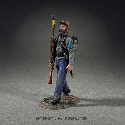Confederate Infantry Sergeant Marching, No.1--single figure #1
