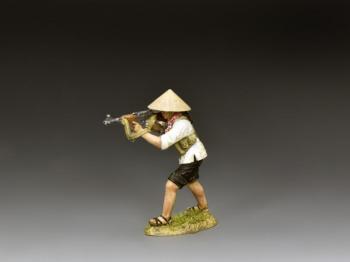 Image of Female VC Firing an AK47--single Vietnam-era figure