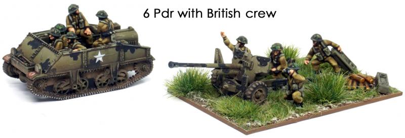 Loyd Carrier and 6 pounder plus crews--three each of 1:144 scale tanks and cannon (unpainted plastic kit) #3