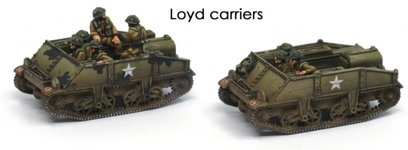 Loyd Carrier and 6 pounder plus crews--three each of 1:144 scale tanks and cannon (unpainted plastic kit) #5