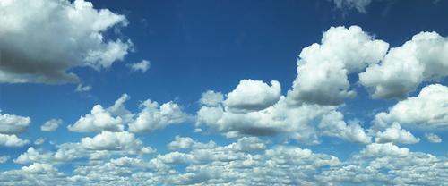Blue Skies Scenic Backdrop--31 in. W x 13 in. H #1
