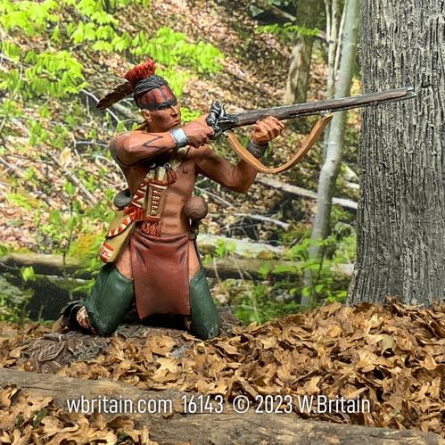 Native American Warrior Kneeling Firing--single figure #2