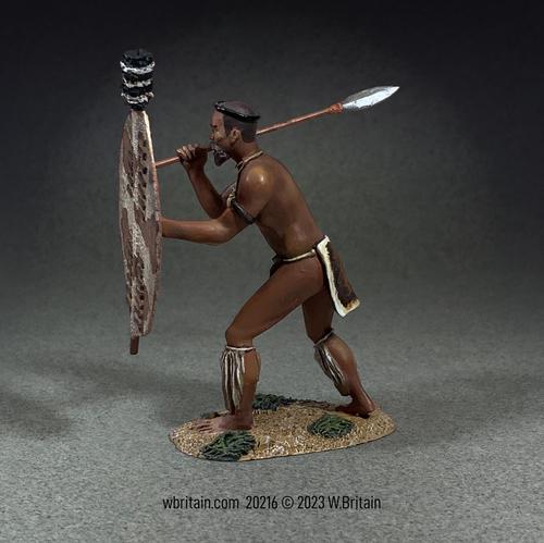 Zulu Warrior Counting Rifles No.2, 1879--single figure with spear and shield #1