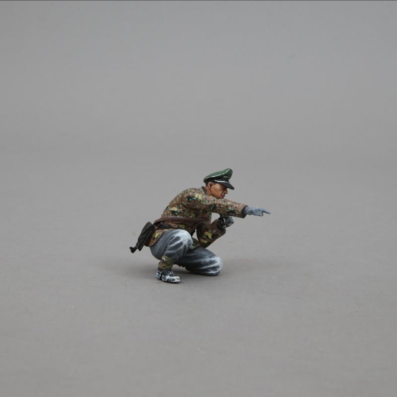 German SS Officer Pointing (winter camo)--single German WWII figure--FOUR IN STOCK! #1