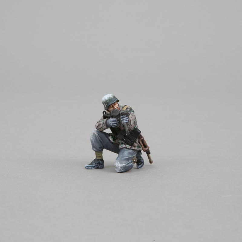 Kneeling SS Private in Winter Camo Firing an MP40--single kneeling figure -- LAST TWO! #1
