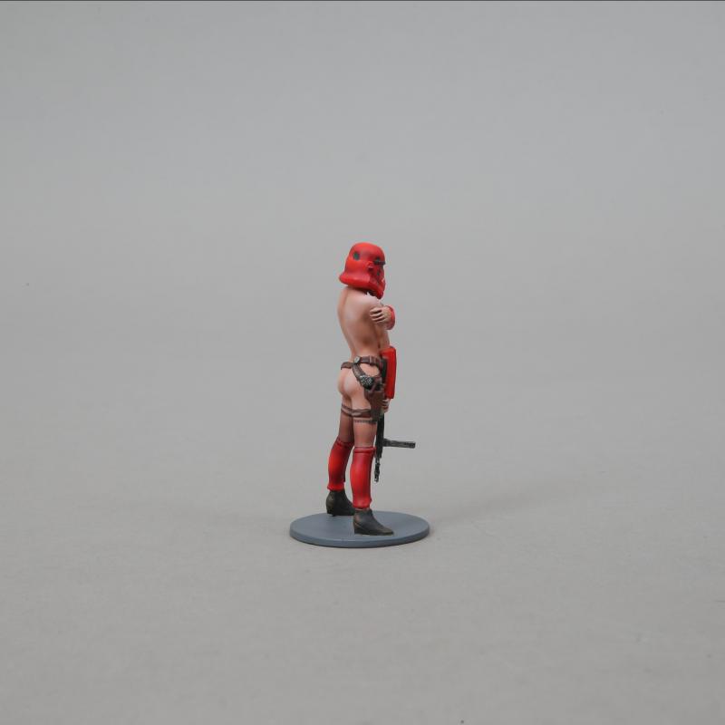 25th Century Sturmtruppen, Myths, Legends, and Biblical--single figure in red helmet with blaster pistol--ONE IN STOCK! #2