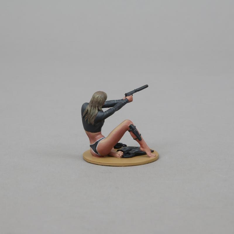 Silent, Yet Deadly Secret Agent, Myths, Legends, and Biblical--single figure seated on base, mask, flippers--TWO IN STOCK #4