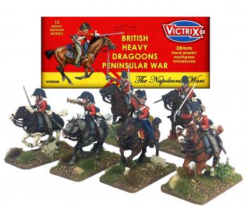 28mm British Peninsular Heavy Dragoons--makes twelve figures 28mm British Peninsular Heavy Dragoons--makes twelve figures #48005