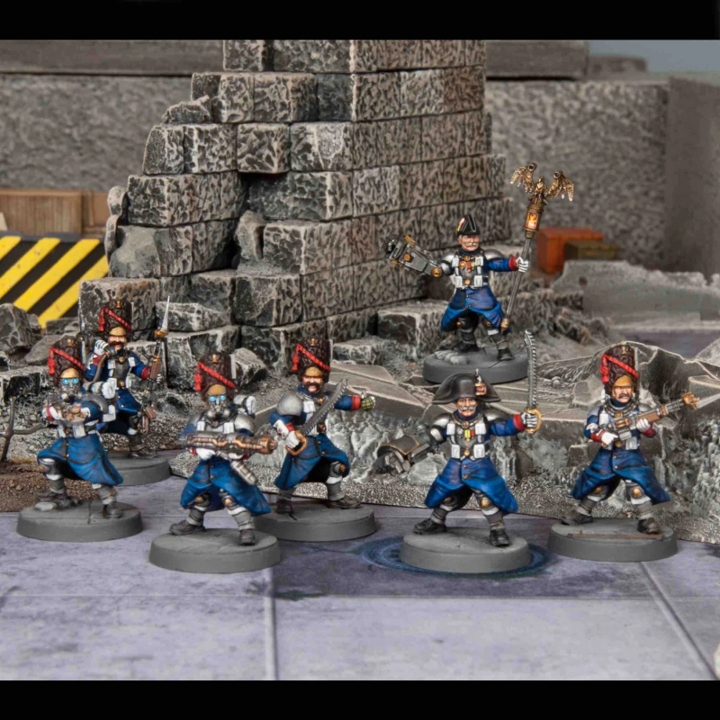  28mm Death Fields: Les Grognards Command & Heavy Support w/Weapons (12) & Heavy Guns (6) #3