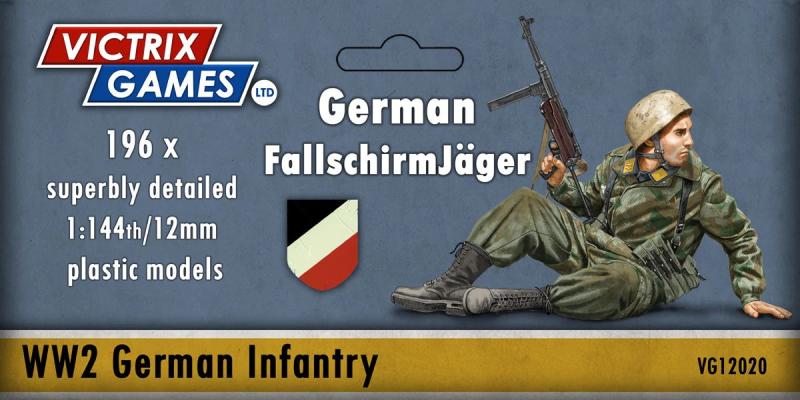 196 x WWII German FallschirmJager--1:144 scale (unpainted plastic kit) #1