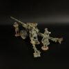 German Camouflage Pak43 88mm Anti-tank Gun and Summer Crew--cannon and four figures #4