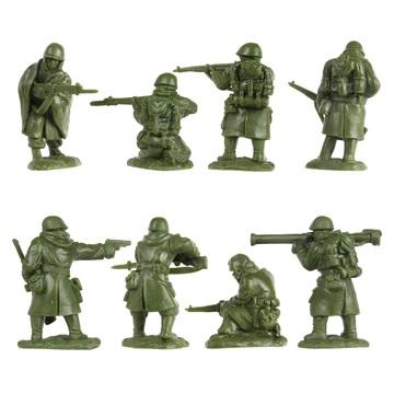 BMC Korean War Winter Battle--16 piece OD Green United States soldier figures #5