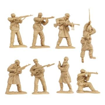 BMC Korean War Winter Battle--16 piece Tan North Korean & Chinese soldier figures #5