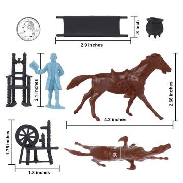 BMC Classic The Midnight Ride of Paul Revere--21 piece plastic figure playset #4