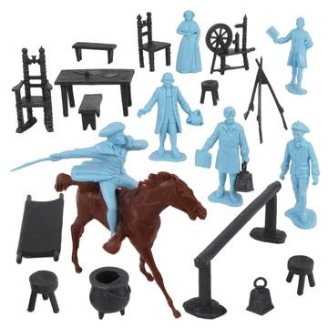 BMC Classic The Midnight Ride of Paul Revere--21 piece plastic figure playset #5