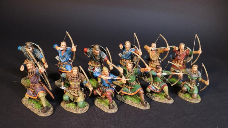 Viking Archers (2 standing firing, 2 kneeling firing), the Vikings, The Age of Arthur--four figures #2