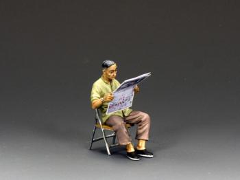 Image of Morning Relaxation--single seated 1960s-era figure