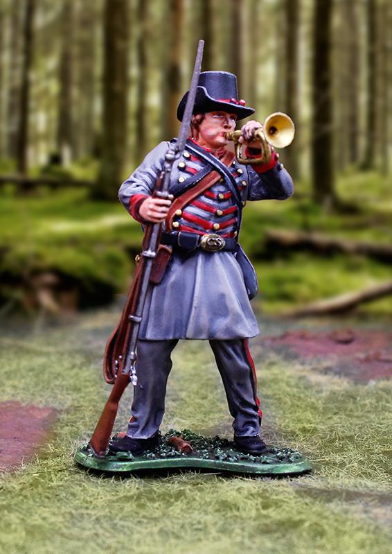 11th Mississippi Bugler--single figure blowing bugle #1