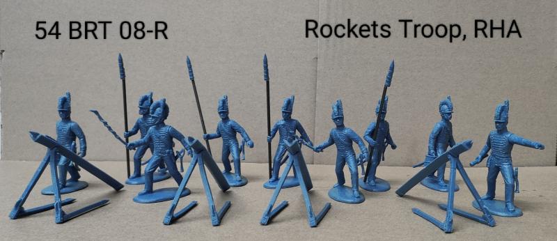 Rocket Troop, Royal Horse Artillery--1 officer and 8 gunners, plus 4 rocket launchers (Blue) #1