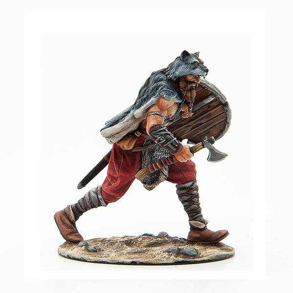 Viking ULFHEDNAR--single barechested walking figure wearing wolfskin ...