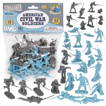 Image of 54mm CTS ACW Soldiers 32pc Powder Blue vs. Gray