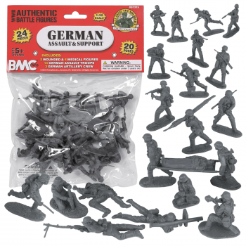 Image of 54mm CTS WW2 German Assault & Medical Support 24pc Gray