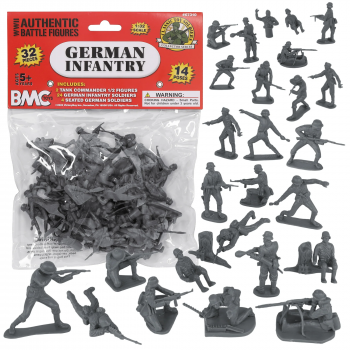 Image of 54mm CTS WW2 German Infantry 32pc Soldiers Gray