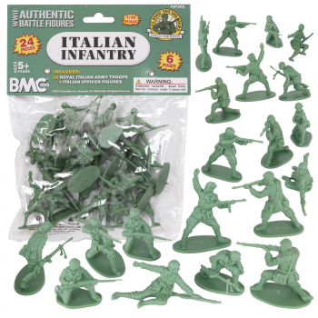 Image of 54mm CTS WW2 Italian Soldiers 24pc Gray-Green