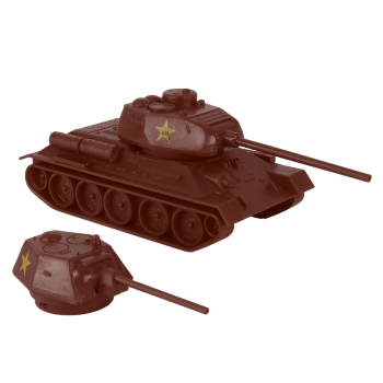 Image of 54mm CTS WW2 Russian T-34 Tank Rust Brown