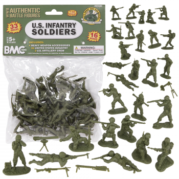Image of 54mm CTS WW2 US Soldiers 33pc OD Green