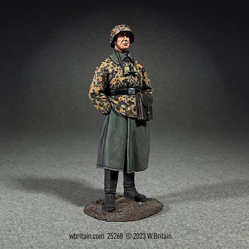 German Waffen SS Officer in Greatcoat and Smock, 1941-45--single figure #1