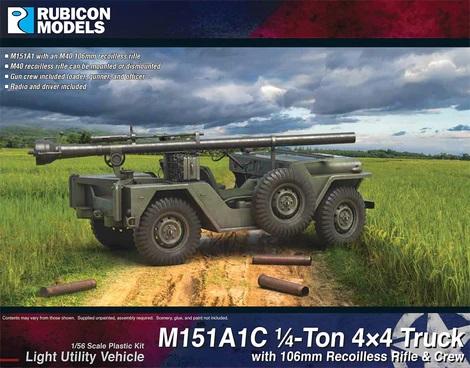 1/56 scale M151A1C with 106mm Recoilless Rifle #1