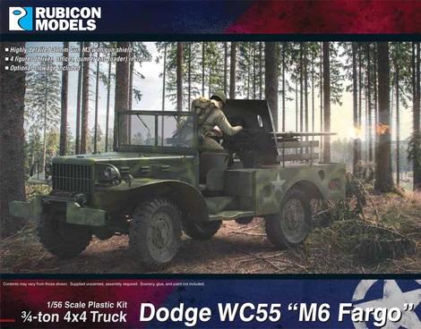 1/56 scale Dodge WC55 “M6 Fargo” ¾-ton 4x4 Truck, 37mm GMC #1