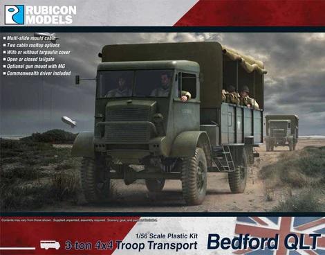1/56 scale Bedford QLT 3-ton 4x4 Troop Transport #1