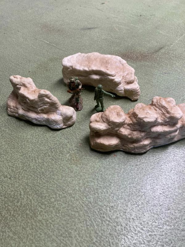 Three Modular Rocks (unpainted) #1